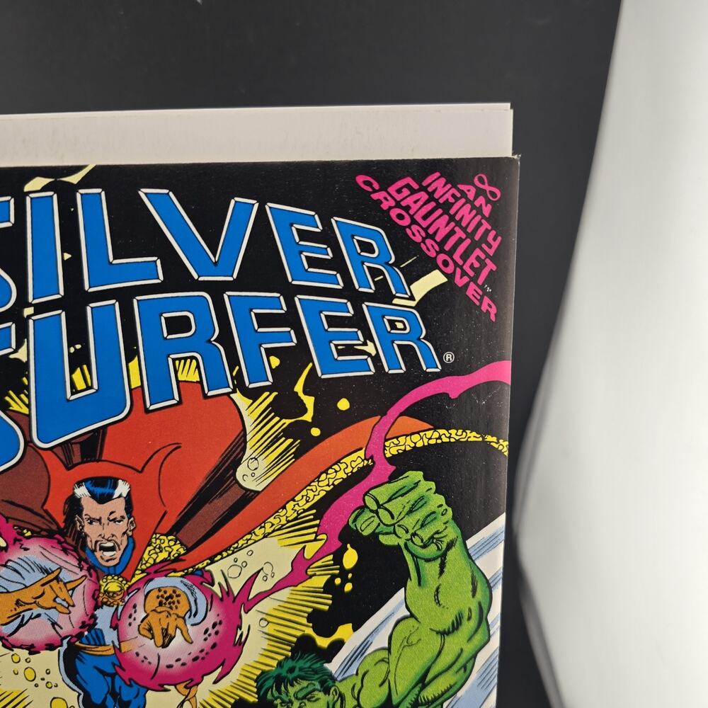 SILVER SURFER #58 NM 9.4 Marvel 1991 Ron Lim Infinity Gauntlet Newsstand Crisp - Picture 3 of 7